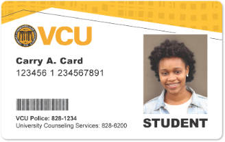 An example of a student VCUCard.